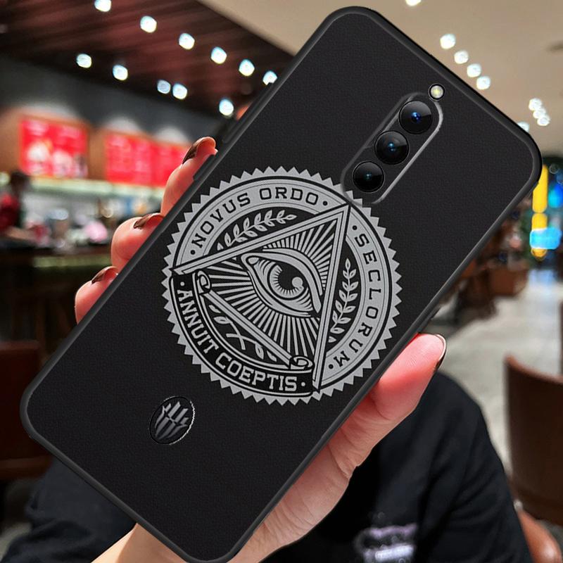 Freemasonry Logo Symbol Case For ZTE Nubia Red Magic 8S 9S 10S 8 9 10 Pro Plus 6S 7S 6 7 Pro 5G 6R 11 Pro Plus Cover