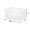 IRIS OHYAMA Container Folding Container with Handle TOC-32L Clear