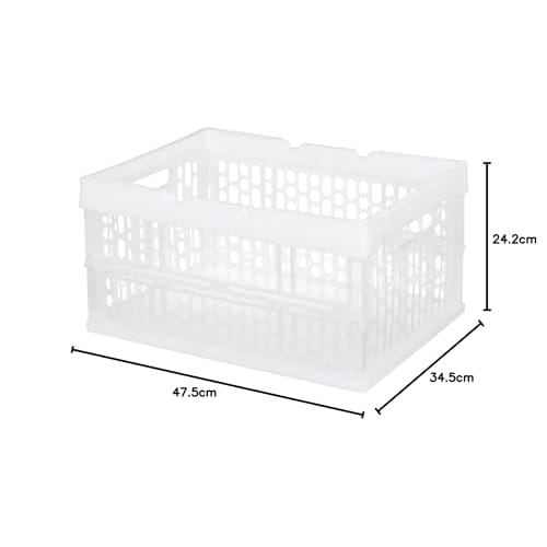 IRIS OHYAMA Container Folding Container with Handle TOC-32L Clear