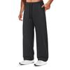 Men's Casual Wide Leg Straight Pants Loose Fit Versatile Trousers for Everyday Wear