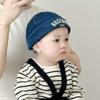 Adjustable Baby Brimless Hat Letter Embroidered Landlord Cap Cute Children Melon Beanie  Unisex