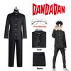 Anime Dandadan Ken Takakura Cosplay Kostým Okarun Školní Uniforma Černá Bunda Gakuran Oblečení Brýle Halloween Unisex Kostým