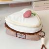 Multi-functional Cherry Makeup Bag Large-capacity Flip Design Cosmetic Pouch Triangular Cake Camera Bag Travel