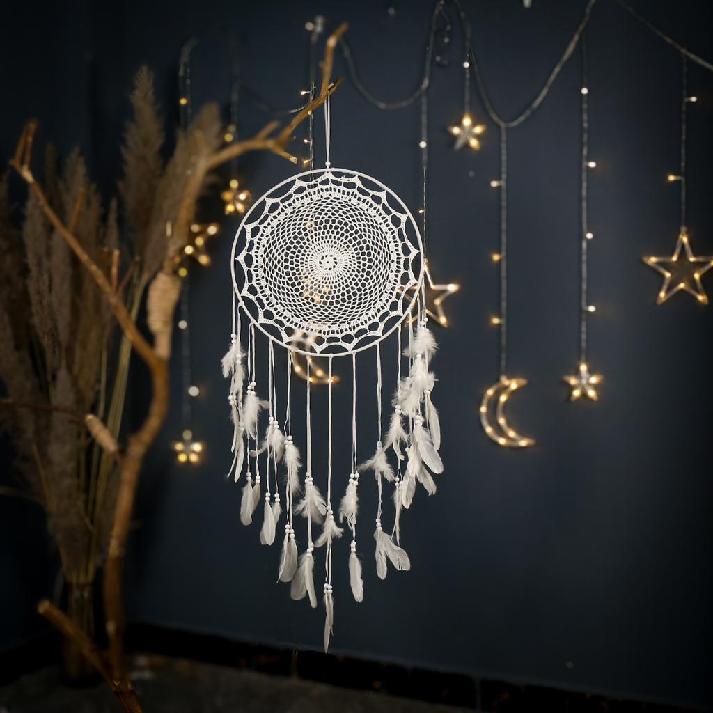 Bohemian Large Dream Catcher Handwoven Feather Dream Catcher Interior Decoration Dream Catcher
