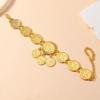 Luxury Gold Alloy Coin Anklet Women Fashion Accessory With Tassel Design Dangle