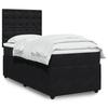 Exclusive House - Bed Slat Base with Mattress Black 100x200 Cm Velvet