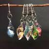 7 Pcs Ocean Style Conch Pendant Acrylic Glow in Dark Conch Pendant Keychain Women Keychain Jewelry