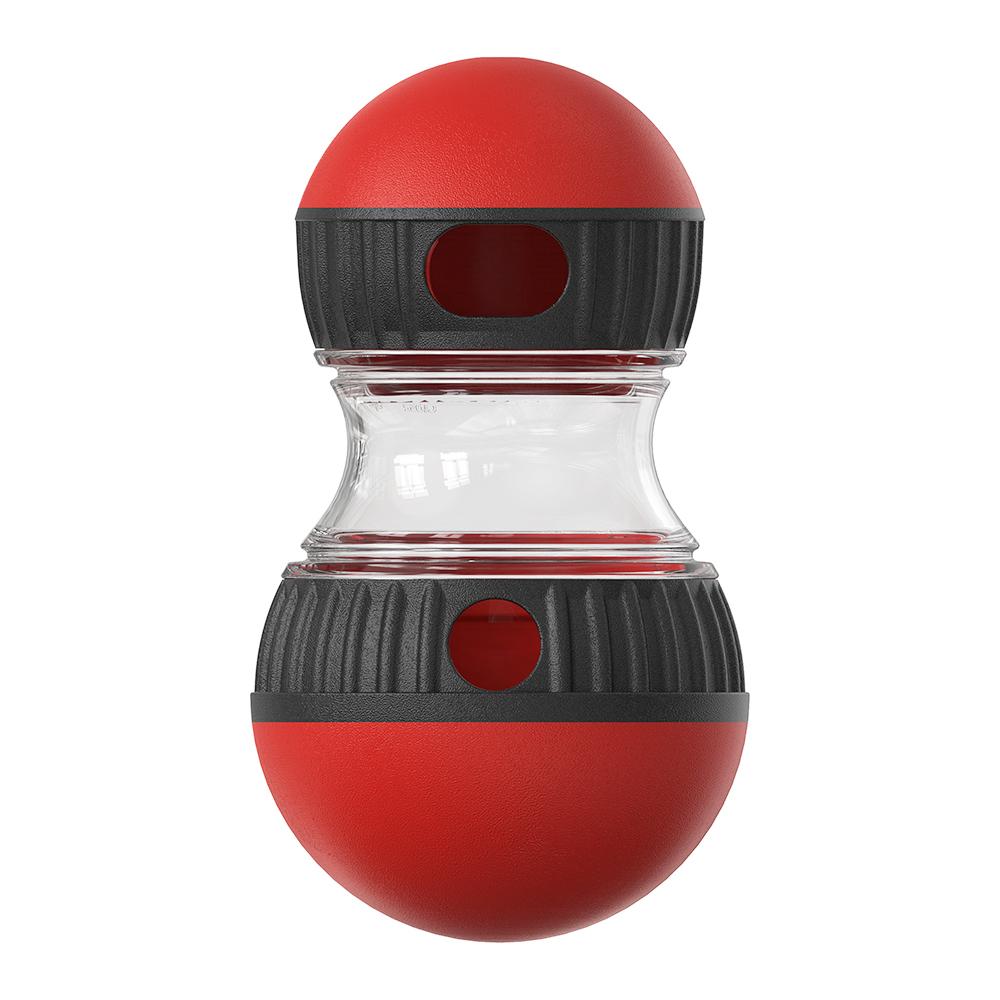 

Distributeur interactif de friandises pour chiens, pour petits et grands chiens, mangeoire lente, balle d entraînement pour enrichissement des chiots, Red