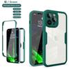 360 Full Cover Protection Case For Apple iPhone 14 13 Mini 12 11 Pro Max X XR XS SE 2 7 8 Plus Front Screen Film Hard Back Cover