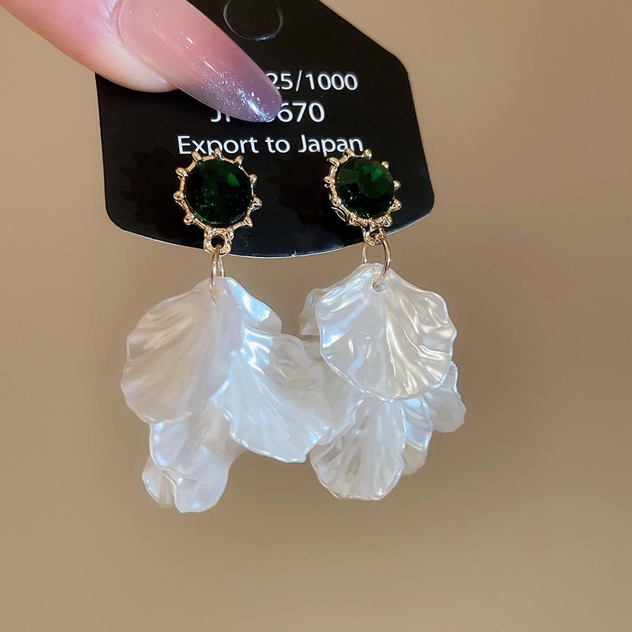 Luxuriöse Rote Blume Quastenohrringe: Stilvolle, Hochwertige Statement-Ohrstecker für Damen