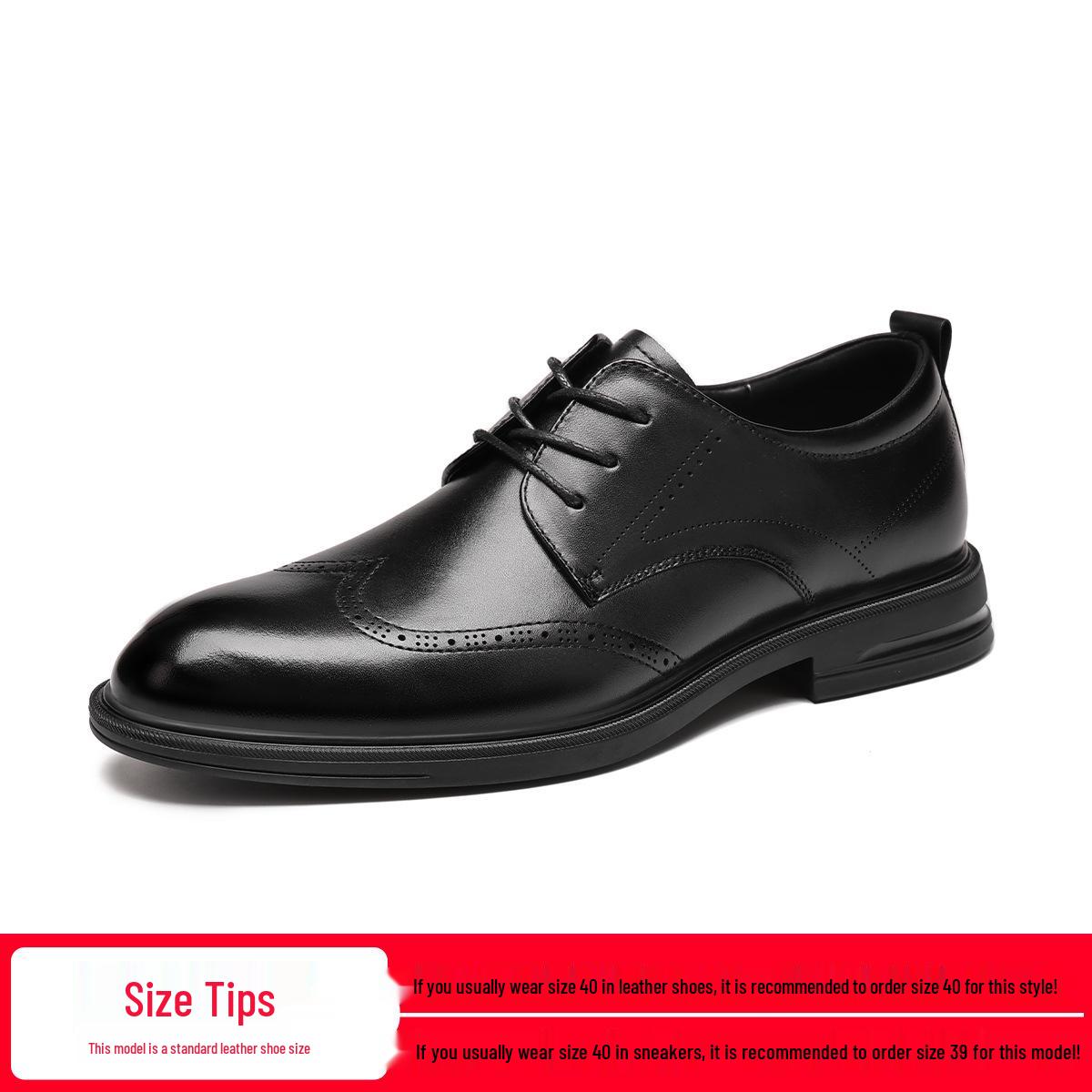 

Red Dragonfly Men s Genuine Leather Brogue Dress Shoes for Autumn, Ideal for Business, Weddings, and Formal Events. 44