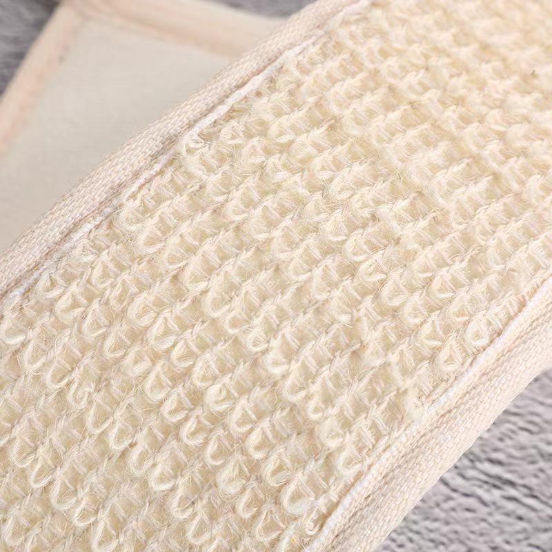 Prírodná sisalová dlhá utierka na umývanie chrbta - Hĺbkové čistenie, exfoliácia, masáž so sťahovacou šnúrkou