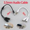 1PCS Headphone Splitter 3.5mm Extension Cable Audio Stereo Y Splitter (Hi-Fi Sound) 3.5mm Male To 2 Ports 3.5mm Female Spliter