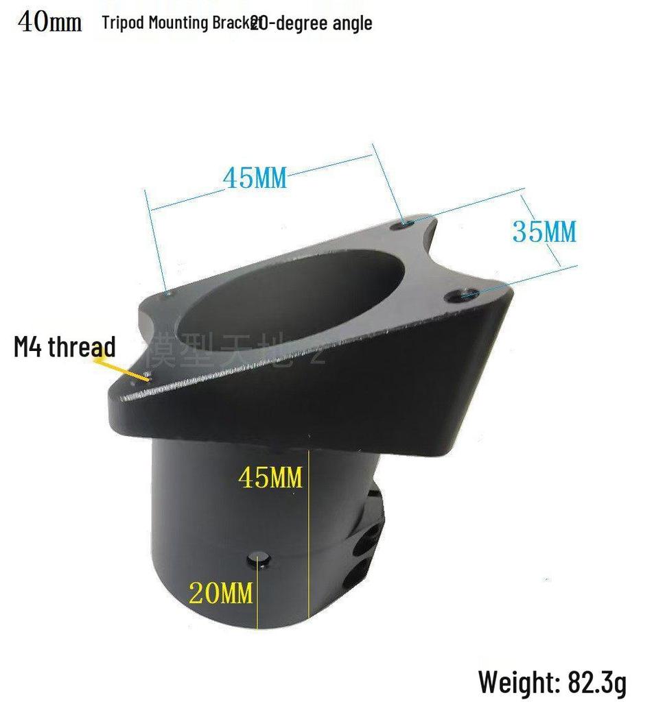 Aluminum Alloy Tee Pipe Clamp for Drone Landing Gear (16/20/25 to 25/30/40)
