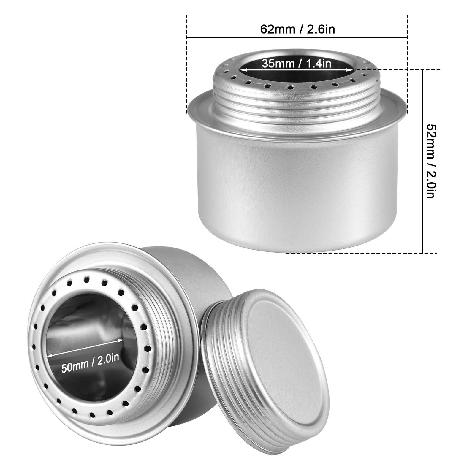 Portable   Aluminum Alloy Alcohol Stove with Lid Outdoor Camping Hiking Backpacking Cooking Stove