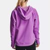 Under Armour Recover Casual Fleece Hooded Training Sweatshirt Women sweatshirt Purple 1356346-568