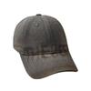 American Retro Letter Gray Baseball Cap Women's Wide Brim Big Face Showing Face Small Cap Versatile Big Head Circumference Hat