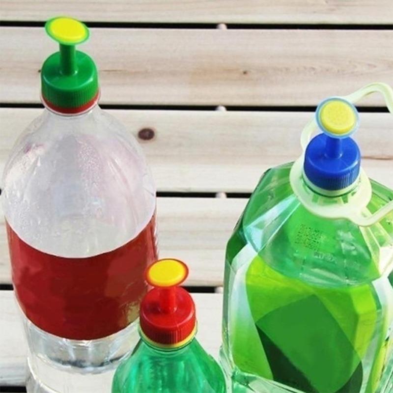 3 Stück Gießkanne mit Cola-Flaschenverschluss-Sprüher für Pflanzen und Töpfe - Innenbereich, Baumschule und Bonsai-Garten