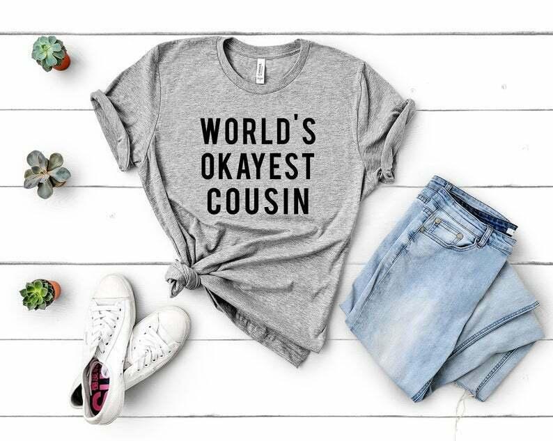 

Футболка унисекс Big Cousin Футболка Little Cousin Футболка Worlds Okest Cousin 366 S