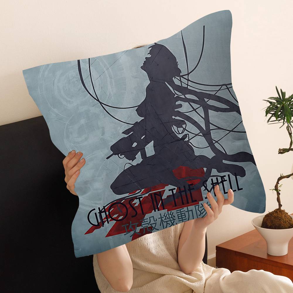 Anime G-Ghost In The Shell Lucky Dragon Pillow Cover Sofa Cushion Cover Home Room Decoration Children Gift