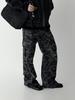 THE GREEN LAB Camo Military Cargo Pants [Camo Black]