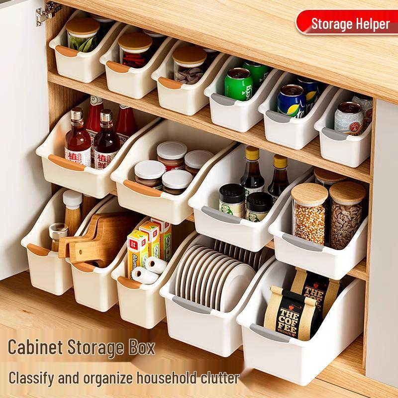 Large Capacity Slanted-Opening Kitchen Condiment Organizer Basket