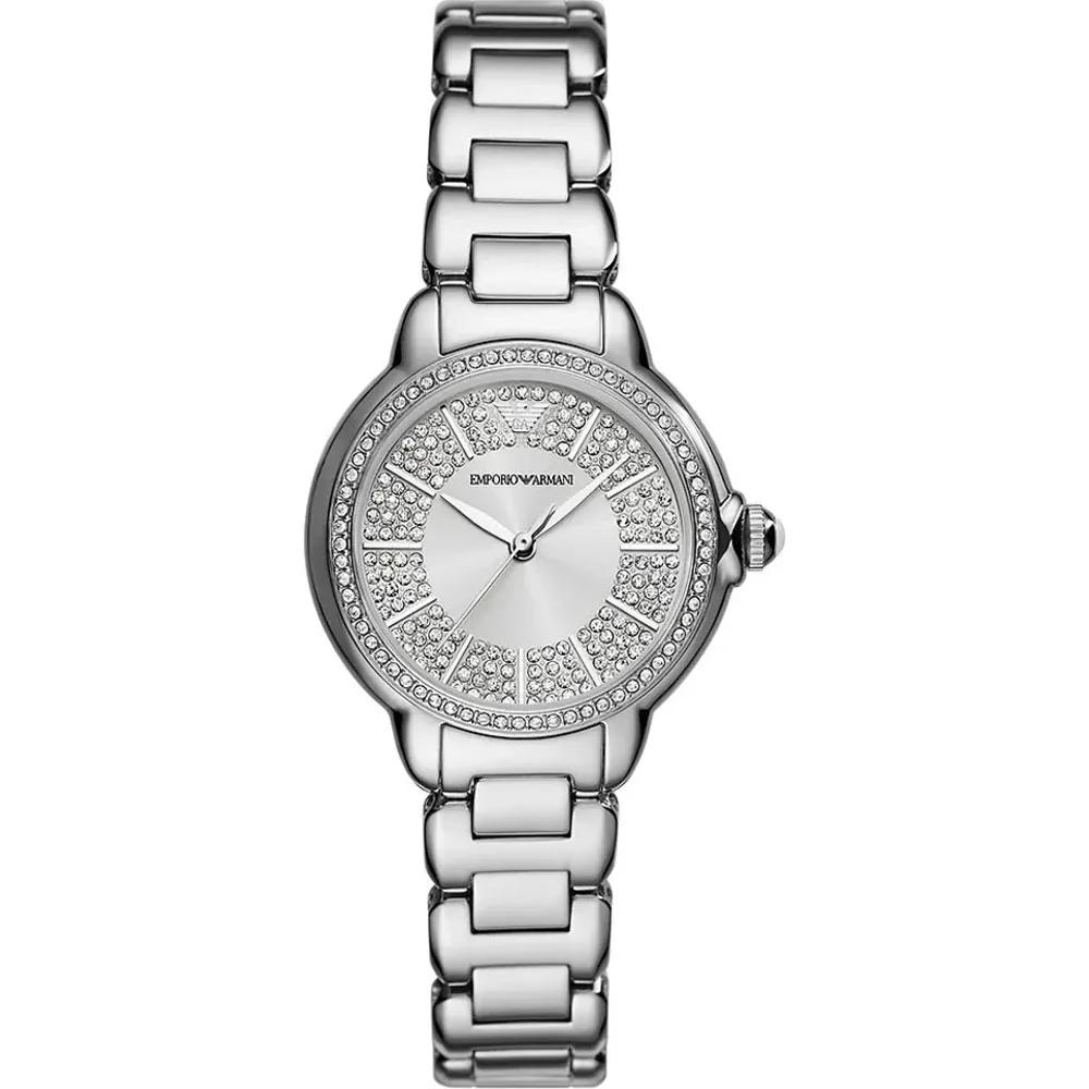Emporio Armani Mia Silver Stainless Steel Ladies Quartz Watch AR11632 серебряный
