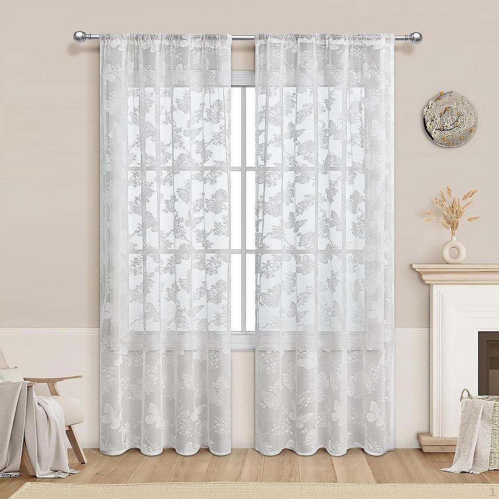 Floral Lace Curtain of The Package Decorative Bedroom Bar