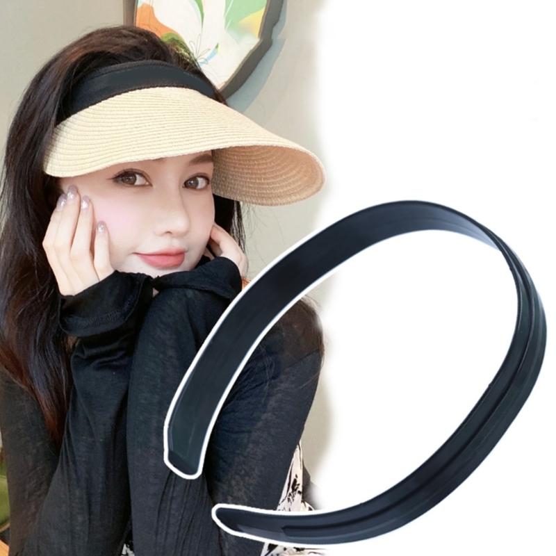 Glatte Kunststoff-Haarband-Basis für Damen DIY Basteln Leerer Breiter Kunststoffrahmen Haarband
