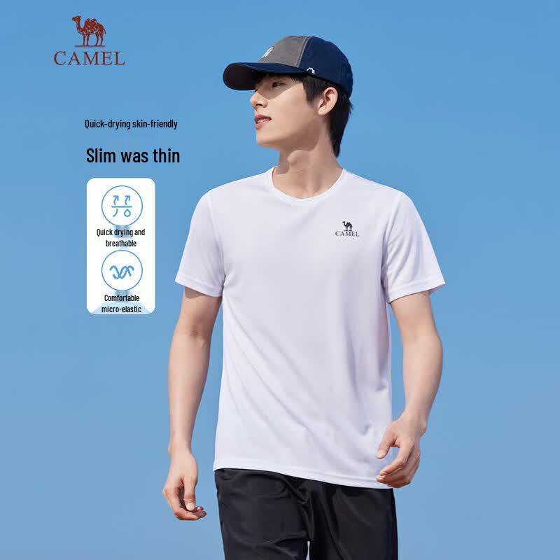 CAMEL Men's Quick-Dry Breathable Knit T-Shirt