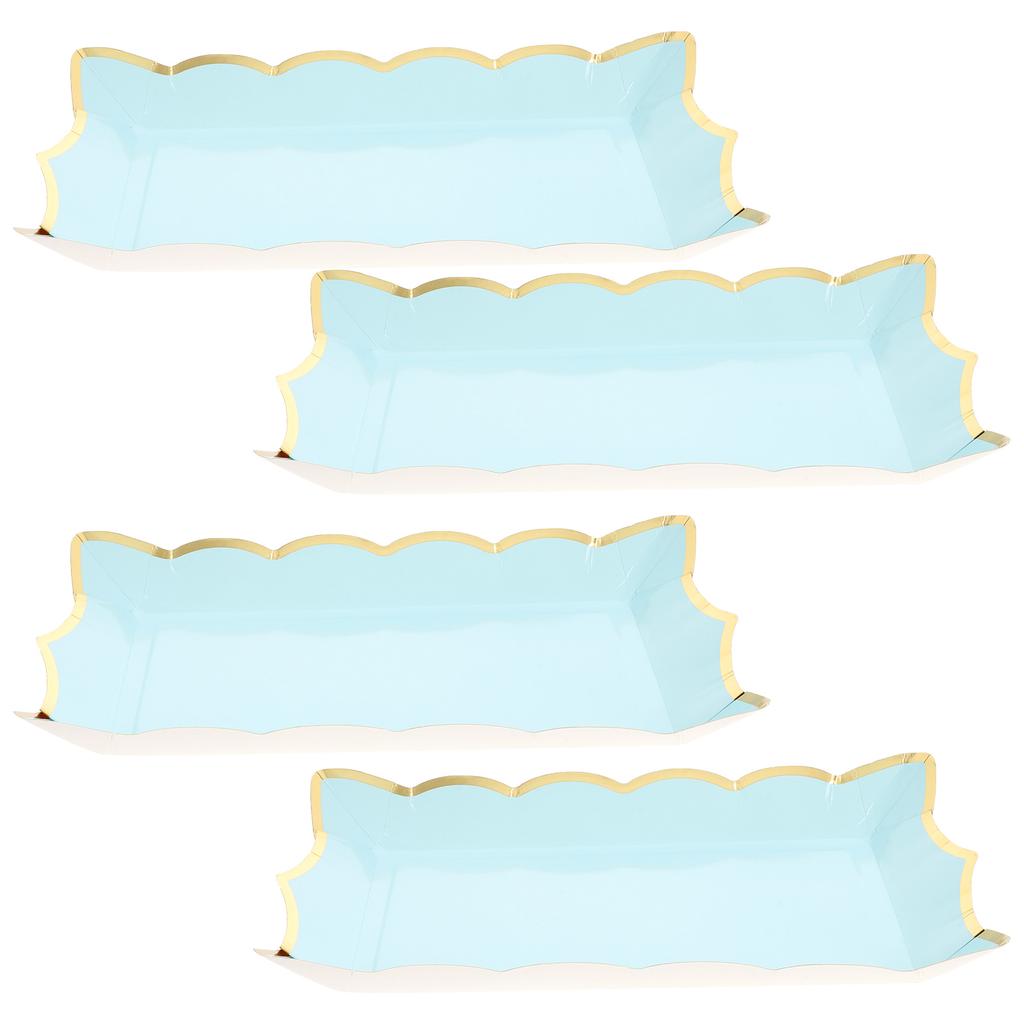 Square Paper Lace Plate Serving Trays for Party Food Fruit Cookie Platters Parties Plates