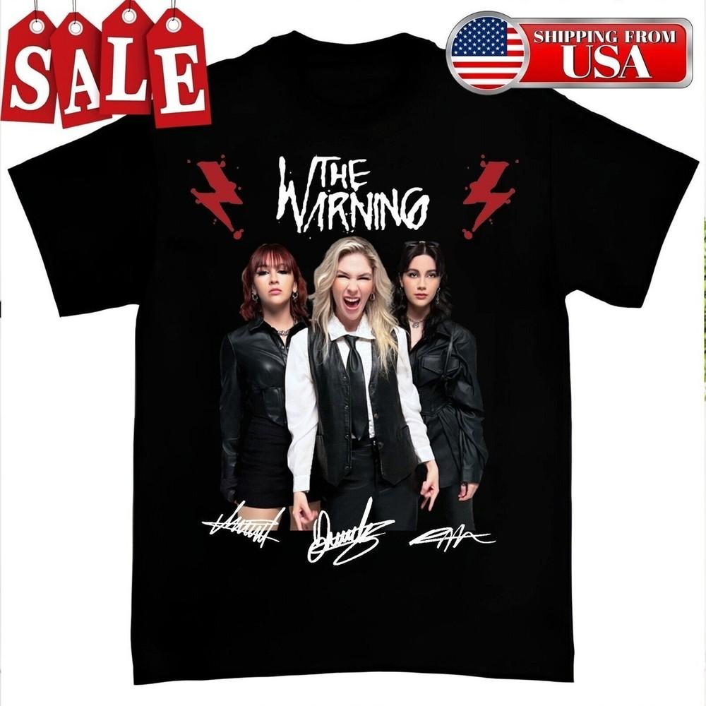 New Rare The Warning Band Short Sleeve Men S-235XL T-Shirt 22D590 Unisex T-Shirt S