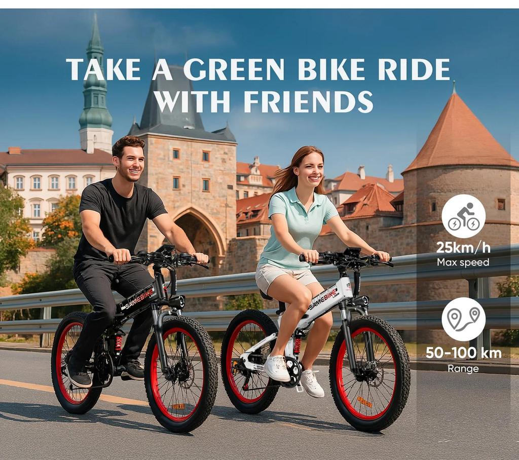 E-Bike LO26 PLUS E-Bike 1000W Motor 48V15AH Akku Hydraulische Bremsen Faltbares Elektrofahrrad 26-Zoll Fat Tire All Terrain Elektrofahrrad