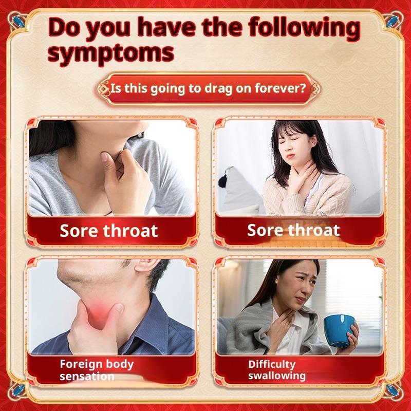 Sore Throat Treatment Patch,Cough,Throat Dry/Itchy Relief,Chronic Pharyngitis Relief,Herbal Medical Plaster Body Health Care,Adults&Children,8Pcs/ Bag