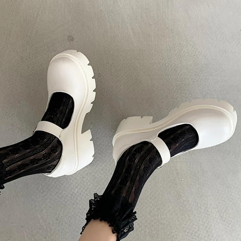 Модные британские туфли Мэри Джейн на толстом каблуке — фото 6