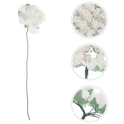 144Pcs Simulation Roses Beautiful Artificial Flower Decor for Home Store Restaurant Wedding Aesthetic Photo Prop Long-Lasting