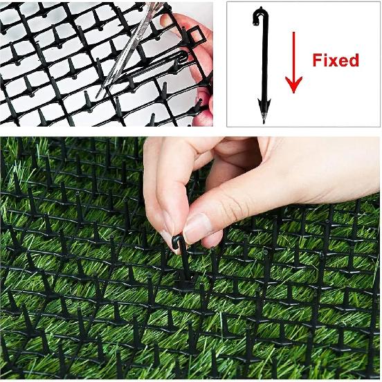 Reusable Cat Scat Mat with Spikes Pet Repellent Pad Dog Digging Deterrent for Indoor Sofa Outdoor Garden Flowerbeds Plant Guard