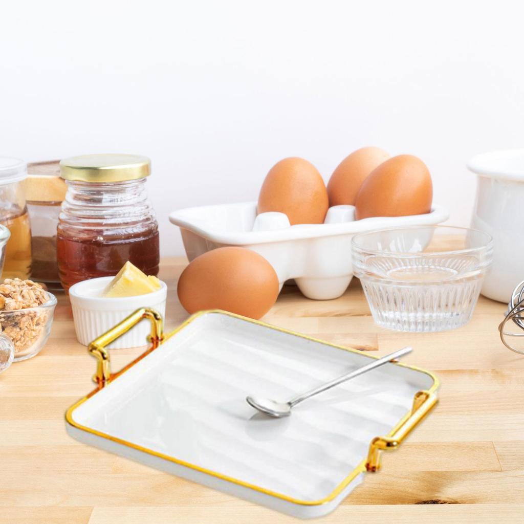 Coffee Table Decor Tray with Handles for Living Room Coffee Table Bathroom