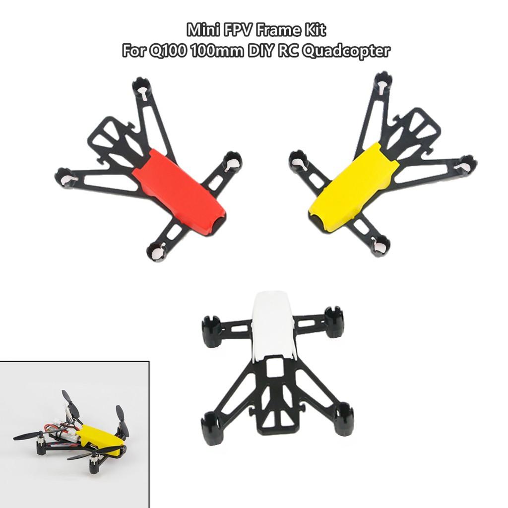 

Міні FPV Frame Kit Підтримка двигуна 8520 для Q100 100 мм DIY Quadcopter Drone чорний