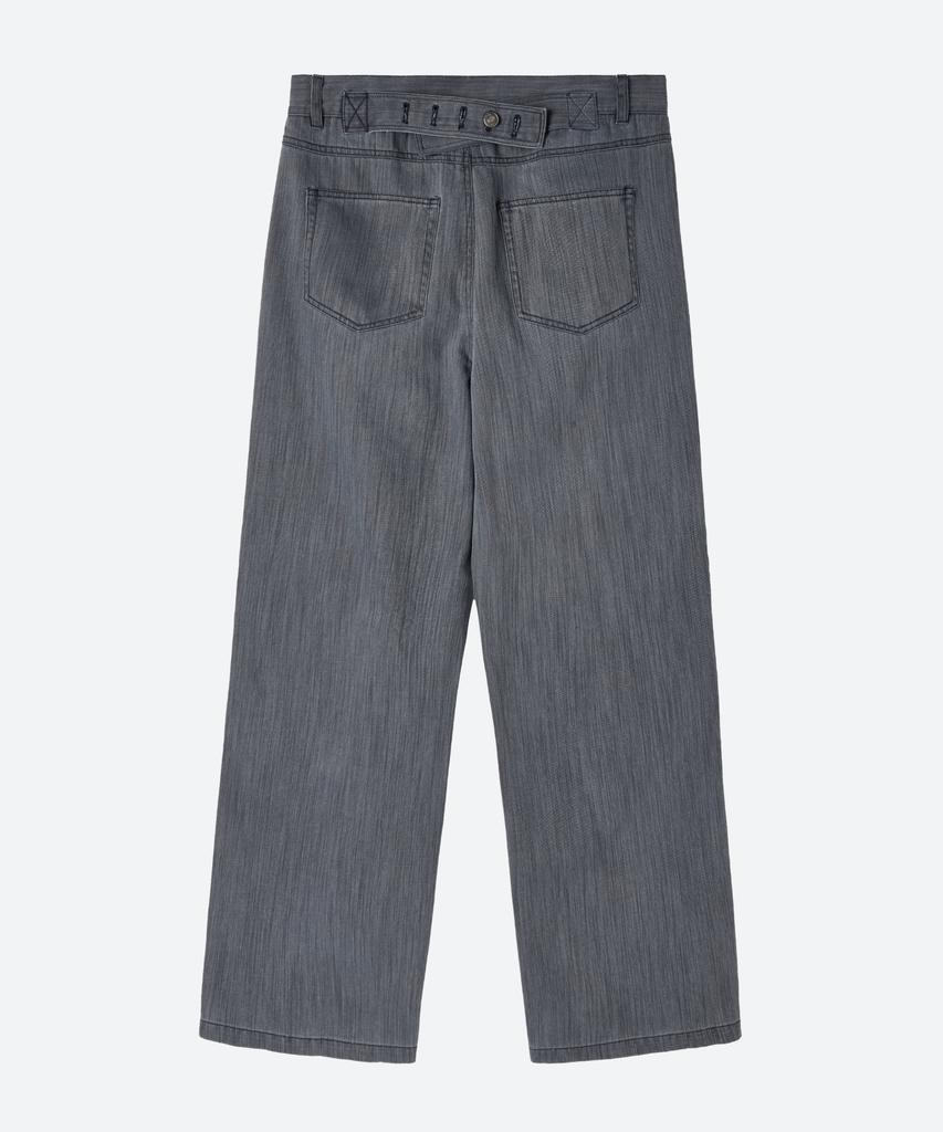 MOONSUN Unisex, Washed Cinch-Back Pants / Navy