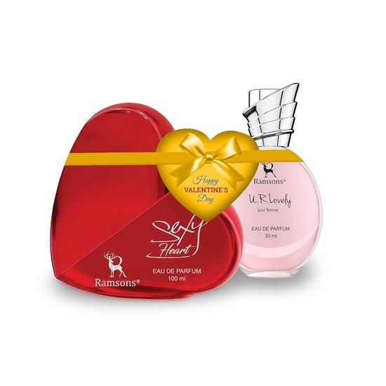 

RAMSONS Унисекс Взрослый U R Lovely |1 Фруктовый Парфюмерная вода (100мл) |1 Парфюмированная вода (30мл) |Специальный набор ко Дню святого Валентина из 2 штук