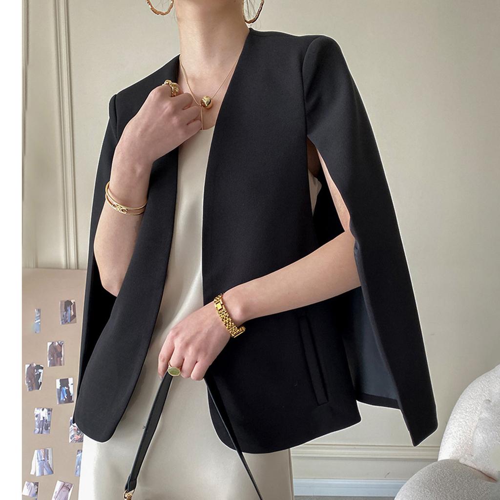 Women'S Autumn Temperament Jacket Solid Split Long Sleeve Business Work Jacket Ladies Fashion Office Jackets
