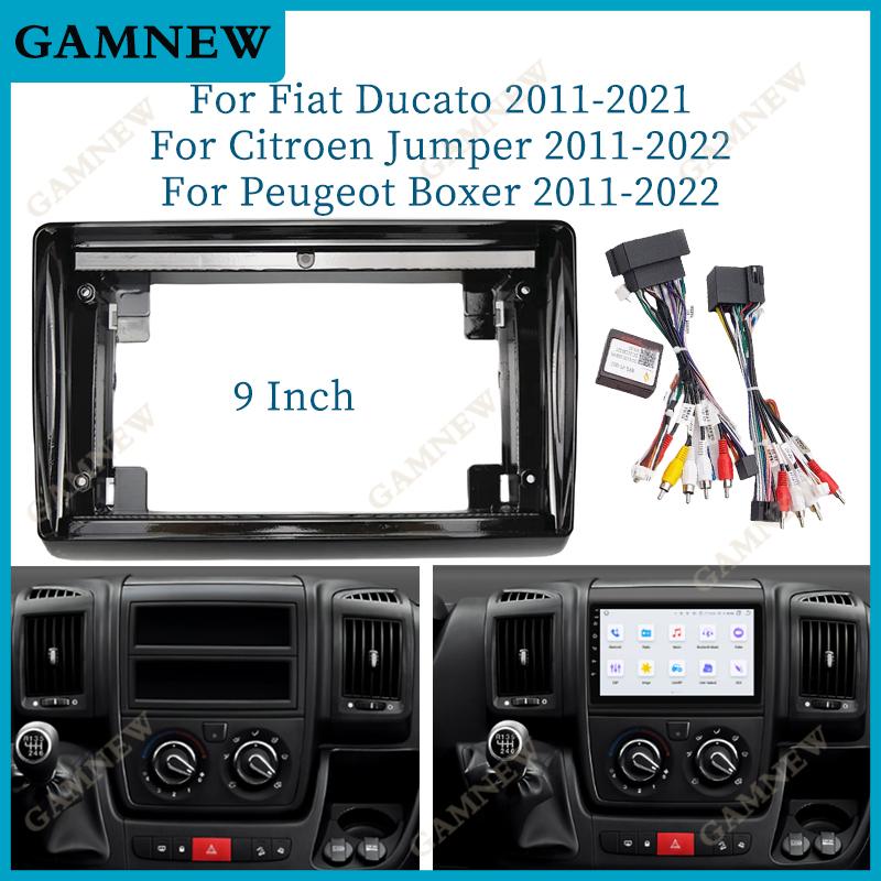 9 Inch Car Frame Fascia Adapter Canbus  Android Radio Dash Fitting Panel Kit For Fiat Ducato Citroen Jumper Peugeot Boxer 2011+