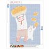 Diamond Art Painting Kits for Beginners BreadCat Full Drill 5D Rhinestone Craft Home Decor Birthday Gift Wall Art Cute Animal