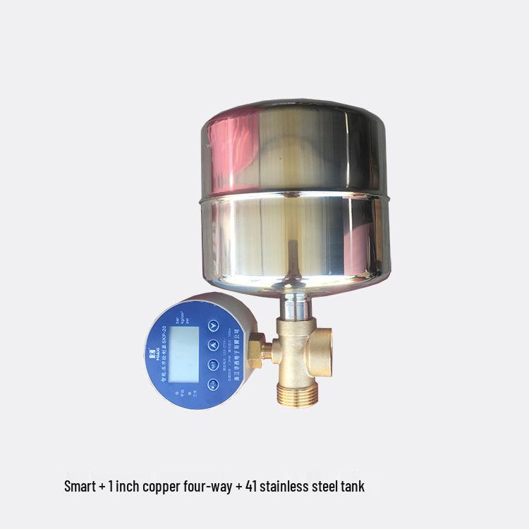 Intelligent Self-Priming Booster Pump with Stainless Steel Tank & Automatic Pressure Controller for Households