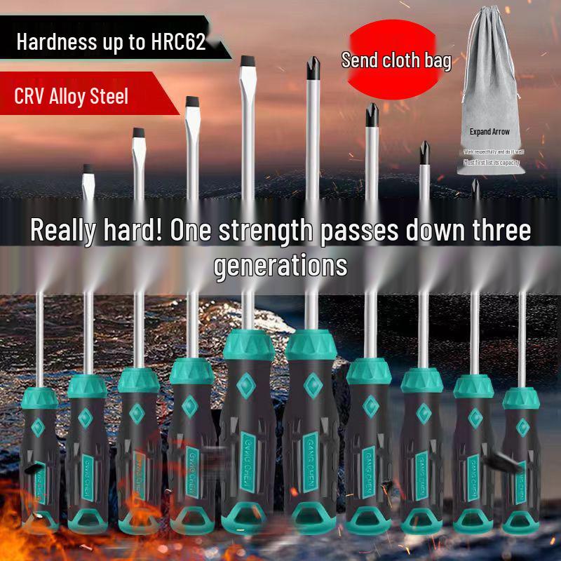 Industrial Grade Magnetic Screwdriver Set: High Hardness Torx, Phillips & Slotted