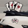 1pc Cool Motocross Stickers - Cafe Racer Fuel Tank & Car Window Playing Card Decals