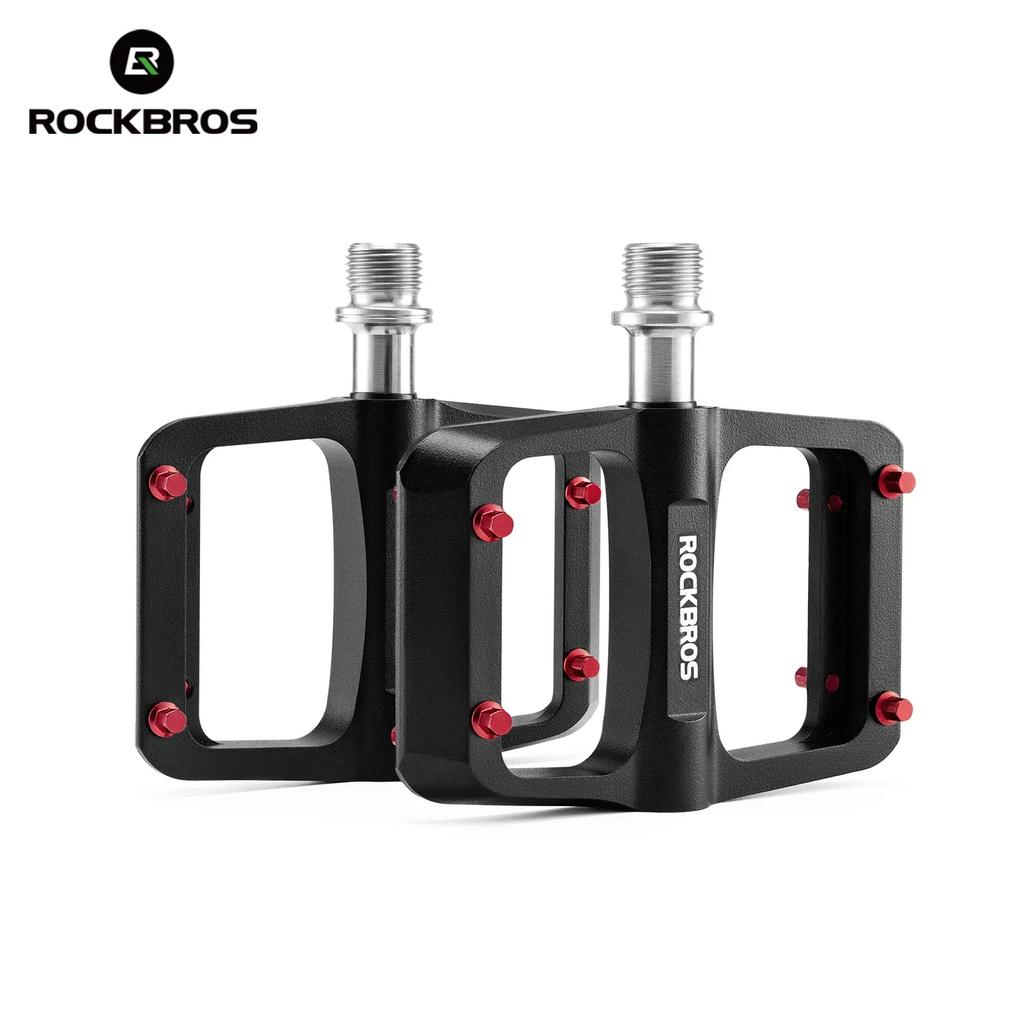 ROCKBROS Bicycle Pedals Left/right Lightweight Pedal 3 Bearings Road Bike Pedal Widened Magnesium Alloy Pedal Ultralight 171G