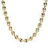 Braccialetti con catene di chicchi di caffè da 11 mm Collana hiphop in acciaio inossidabile per uomo donna