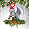 Festive Cartoon Style Acrylic Dragon Car Ornament For Vibrant Christmas Decor